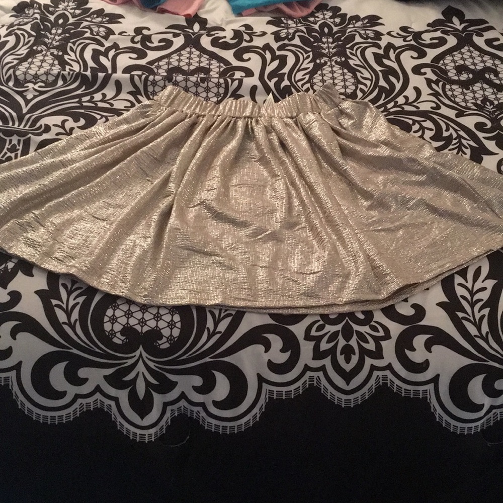 Gold circle skirt